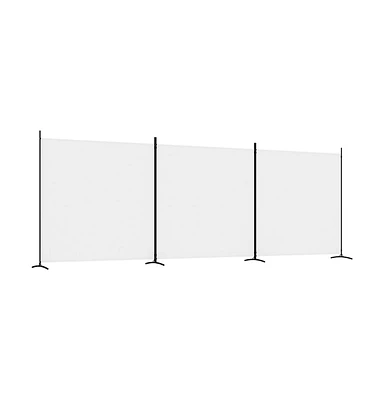 vidaXL 3-Panel Room Divider 206.7"x70.9" Fabric