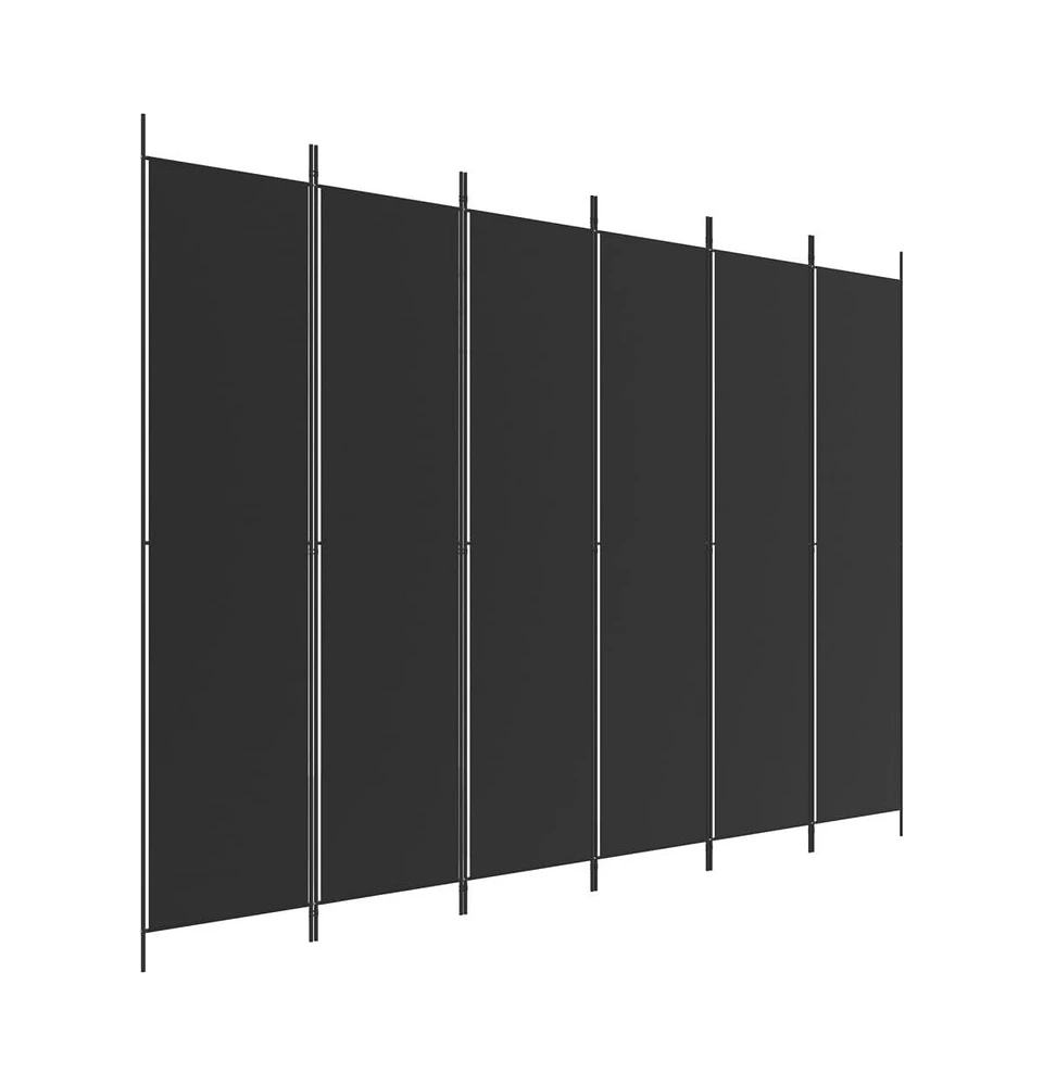 vidaXL 6-Panel Room Divider 118.1"x86.6" Fabric