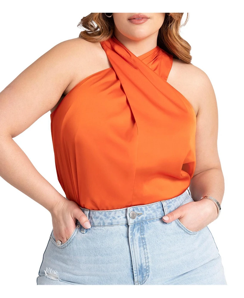 Eloquii Plus Size Halter Neck Top