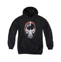 Batman Boys Youth Bane Head Pull Over Hoodie / Hooded Sweatshirt