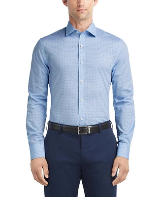 Tommy Hilfiger Men's Regular Fit Wrinkle-Free Stretch Twill Dress Shirt