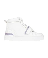 Vince Camuto Big Girl's Fashion Athletic Sneakers with Sugar Glitter Polyurethane