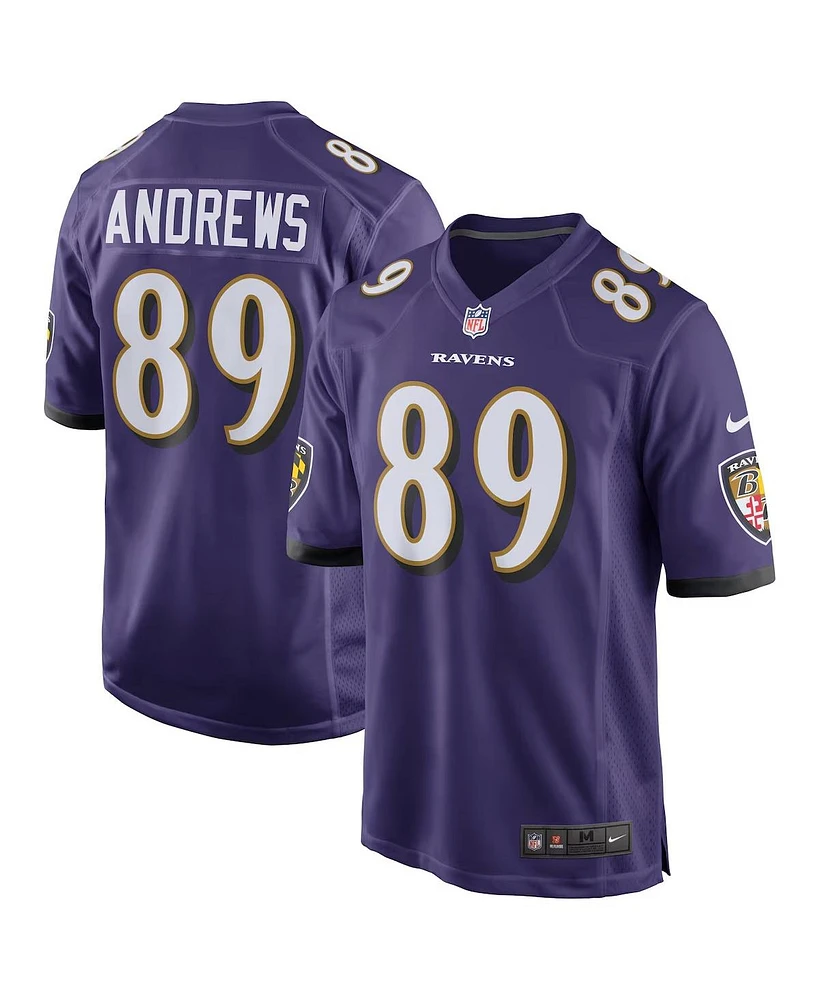 Nike Men's Mark Andrews Purple Baltimore Ravens Game Jersey