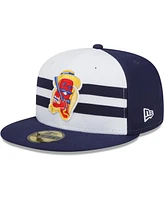 New Era Men's White/Navy Brooklyn Cyclones Coney Island Franks Theme Night 59FIFTY Fitted Hat