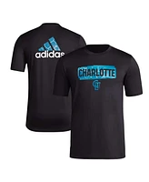 Adidas Men's Black Charlotte Fc Local Pop Aeroready T-Shirt