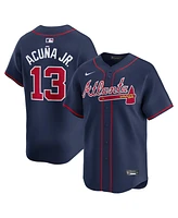 Nike Men's Ronald Acuna Jr. Navy Atlanta Braves Alternate Limited Player Jersey