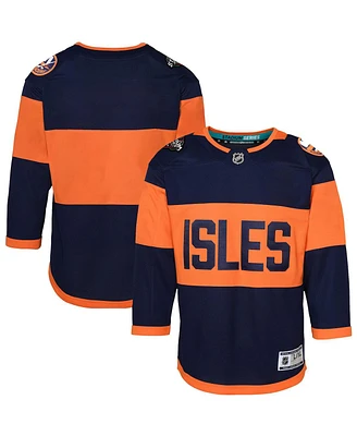 Outerstuff Youth Navy New York Islanders 2024 Nhl Stadium Series Premier Jersey