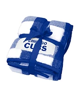 Logo Brands Chicago Cubs 50'' x 60'' Buffalo Check Frosty Fleece Blanket