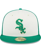 New Era Men's White/Green Chicago White Sox 2024 St. Patrick's Day 59FIFTY Fitted Hat