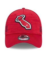 New Era Men's Red Los Angeles Angels 2024 Clubhouse 39THIRTY Flex Fit Hat
