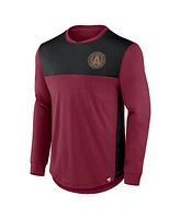 Fanatics Men's Red Atlanta United Fc Mid Goal Long Sleeve T-Shirt