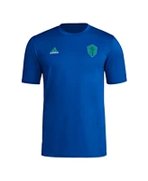 Adidas Men's Blue Seattle Sounders Fc Local Stoic T-Shirt