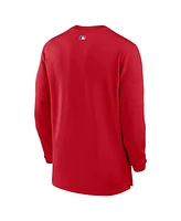 Nike Men's Red St. Louis Cardinals Authentic Collection Game Time Performance Quarter-Zip Top