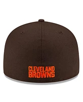 New Era Men's Brown Cleveland Browns Basic 59FIFTY Fitted Hat