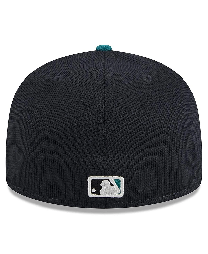 New Era Men's Cream Seattle Mariners 2024 Batting Practice 59FIFTY Fitted Hat