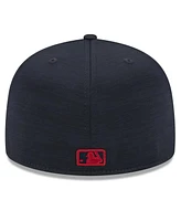 New Era Men's Navy Atlanta Braves 2024 Clubhouse 59FIFTY Fitted Hat