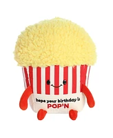 Aurora Small Poppin' Birthday Just Sayin' Witty Plush Toy Yellow 8.5"