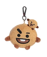 Aurora Mini Shooky Keychain BT21 Lovable Plush Toy Brown 4"