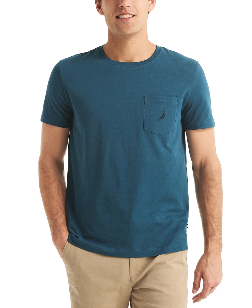 Nautica Men's Classic-Fit Solid Crew Neck Pocket T-Shirt