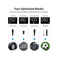 Z-edge Rechargeable 2000mAh 150PSI Portable Tire Inflator Pump