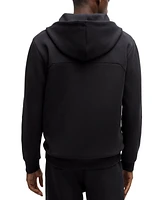 Boss by Hugo Men's 3D-Moulded Logo Zip-Up Hoodie