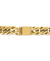 Esquire Men's Jewelry Wide Curb Link 24" Chain Necklace Gold Ion-Plated Stainless Steel & Steel, Created for Macy's