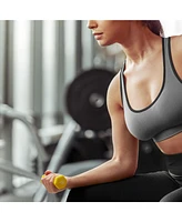 Philosophy Gym Neoprene Dumbbell Hexagon Hand Weights, 1 lb Pair - 2 lb Total