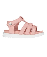 Vince Camuto Toddler Girl's Platform Sandal with Vc Heart Rivet Polyurethane Sandals