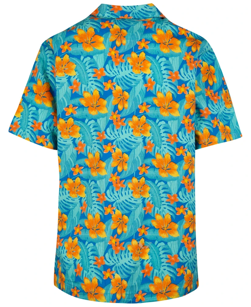 Hurley Big Boys Printed Camp Shirt