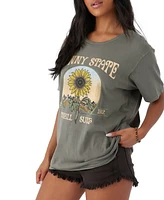 O'Neill Juniors' Sunny State Oversized Graphic T-Shirt