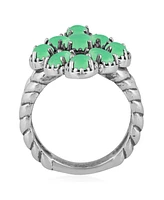 American West Jewelry Sterling Silver Genuine Gemstone Cluster Ring, Sizes 5-10