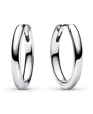 Pandora Sterling Silver Charm 18 mm Hoop Earrings