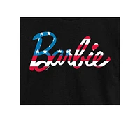 Hybrid Apparel Trendy Juniors Barbie Flag Cropped Tee