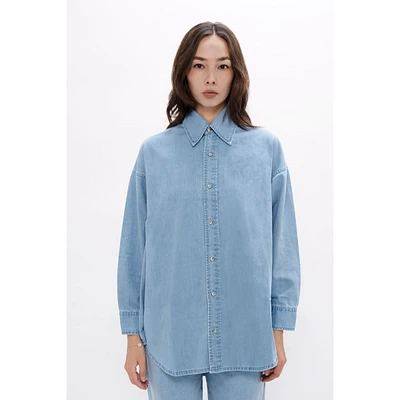 1 People Women's Louisi - Denim Shirt with Statement Collar