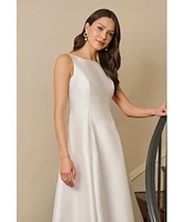 Adrianna Papell Boat-Neck A-Line Dress