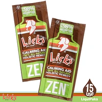 Licks Pill Free Licks Pill-Free Zen Dog Calming - Calming Aid Supplements for Aggressive Behavior and Nervousness - Gel Packets