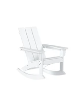 WestinTrends Modern Adirondack Outdoor Rocking Chair