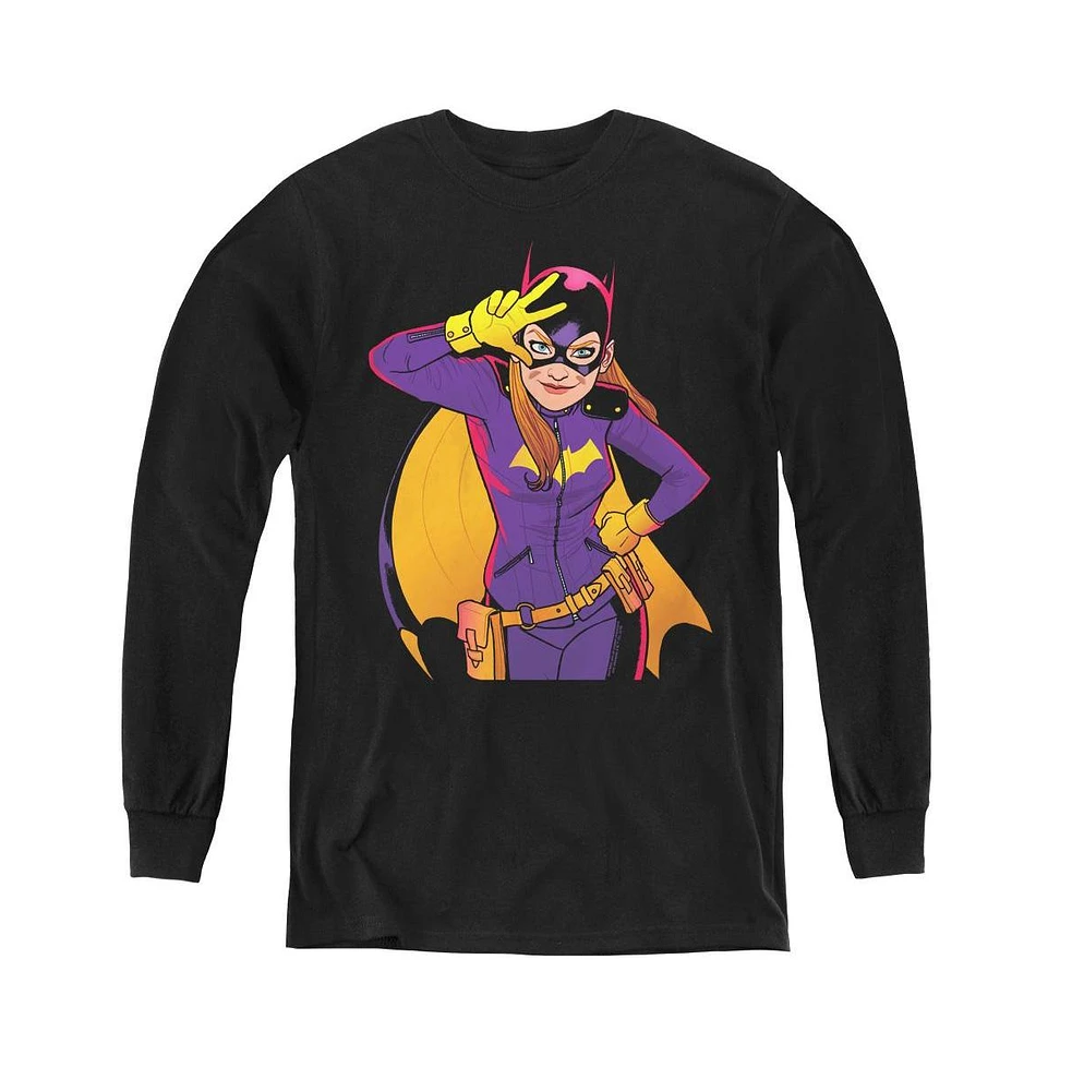 Batman Boys Youth Bat Moves Long Sleeve Sweatshirts