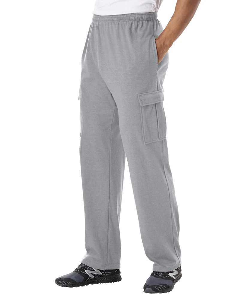 KingSize Men's Lightweight Jersey Cargo Sweatpants