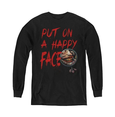 Batman Boys Youth Happy Face Long Sleeve Sweatshirt