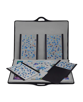 Jumbl 1500-Piece Puzzle Case, Portable Puzzle Board & Travel Case