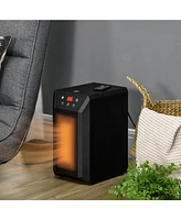 Homcom Space Heater for Indoor with Thermostat 3 Modes Remote Timer 1500W