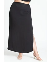 Eloquii Women's Lightweight Column Skirt