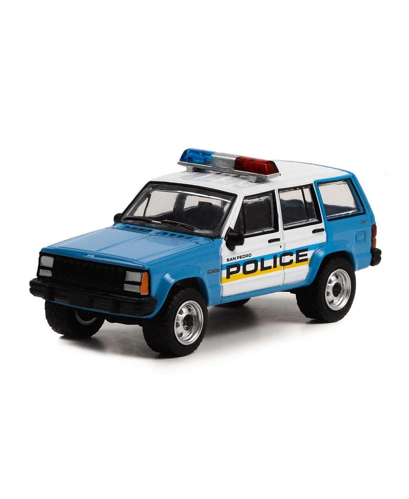 Greenlight Collectibles 1/64 Jeep Cherokee, San Pedro Police, Gone in Sixty Seconds, Hollywood Series