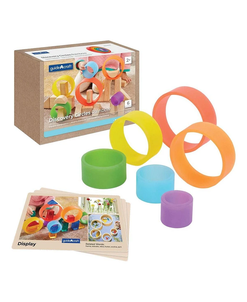 Kaplan Early Learning Discovery Circles - Rainbow - 6 Pieces - Assorted pre