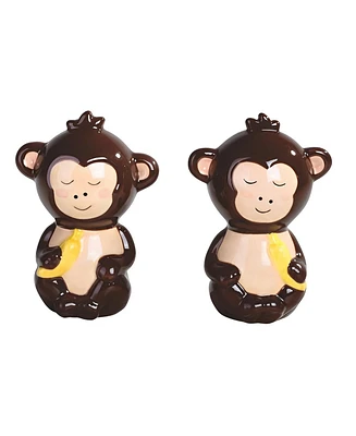 Fc Design 2-pc Set 3.5"H Monkey Salt & Pepper Shakers Home Decor Perfect Gift for House Warming, Holidays and Birthdays