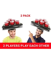 Kovot Pong Game Hat Set with Party Cups and Pong Balls - 2 Players