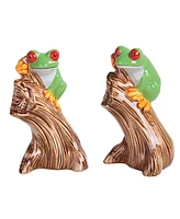 Fc Design 2-pc Set 4"H Tree Frog Salt & Pepper Shakers Home Decor Perfect Gift for House Warming, Holidays and Birthdays