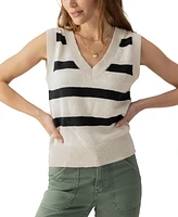 Sanctuary Women's Striped Cotton Shell Sweater Vest