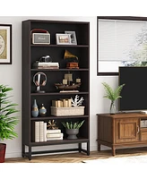 Tribesigns Tall Bookcase and Bookshelf, 70.8” Large Bookcases Organizer with 5-Tier Storage Shelves, Heavy Duty Free-Standing Library Bookshelf